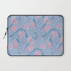 Coastal Oysters on the Beach in Sea Blue & Lavender Laptop Sleeve Gallery Image 1