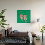 The Chase: Pink Tiger Edition Wood Wall Art Gallery Image 2