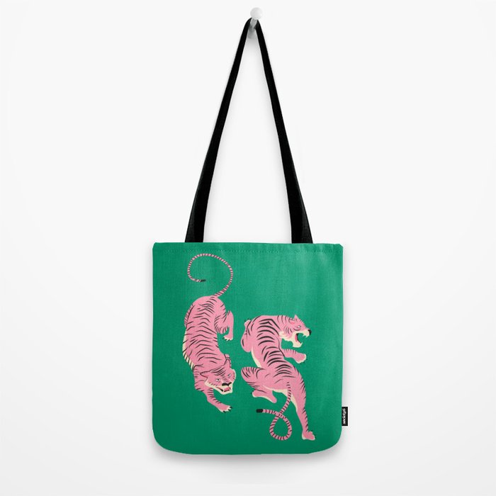 The Chase: Pink Tiger Edition Tote Bag Gallery Image 2