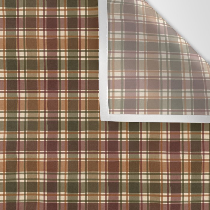 Cozy Vintage Plaid Wall Tapestry Gallery Image 3