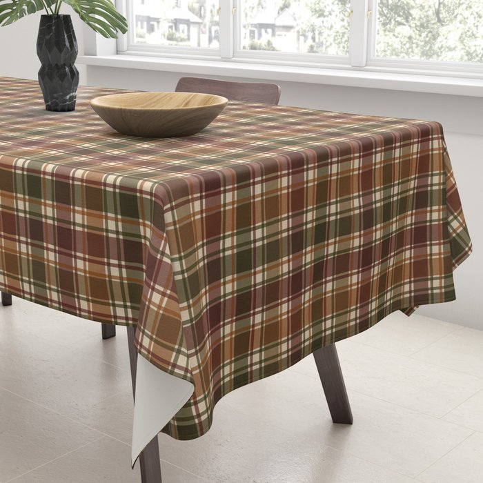Cozy Vintage Plaid Tablecloth Gallery Image 3