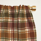 Cozy Vintage Plaid Window Curtain Gallery Image 2