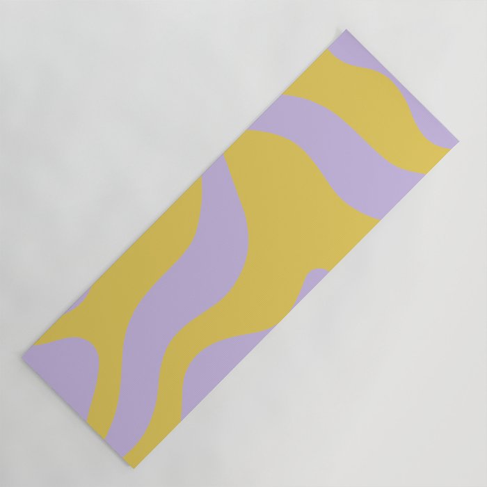 Wavy Land - Lime & Lilac Yoga Mat Gallery Image 1