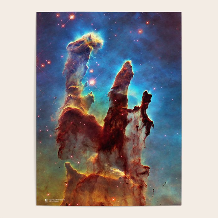 Hubble Telescope: Pillars of Creation Poster