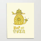 keep on truckin surfy snail // retro surf art by surfy birdy Notebook Gallery Image 4