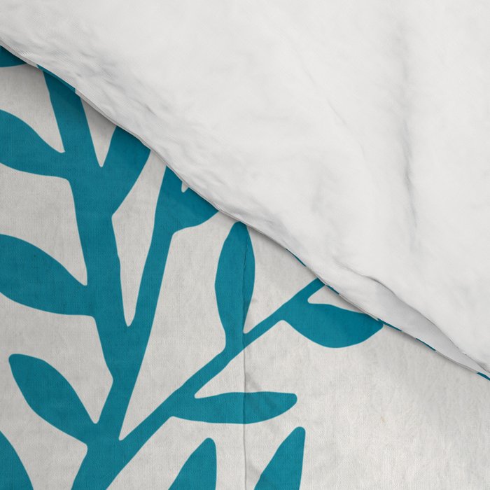 Swedish Dala Horses - Navy & Blue Palette Comforter Gallery Image 4