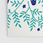 Swedish Dala Horses - Navy & Blue Palette Poster Gallery Image 3