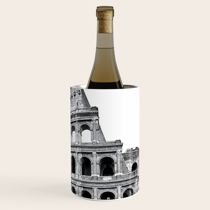 Colosseum Rome Black and White Wine Chiller Gallery Image 1