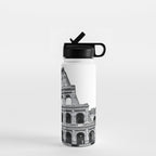 Colosseum Rome Black and White Water Bottle Gallery Image 1