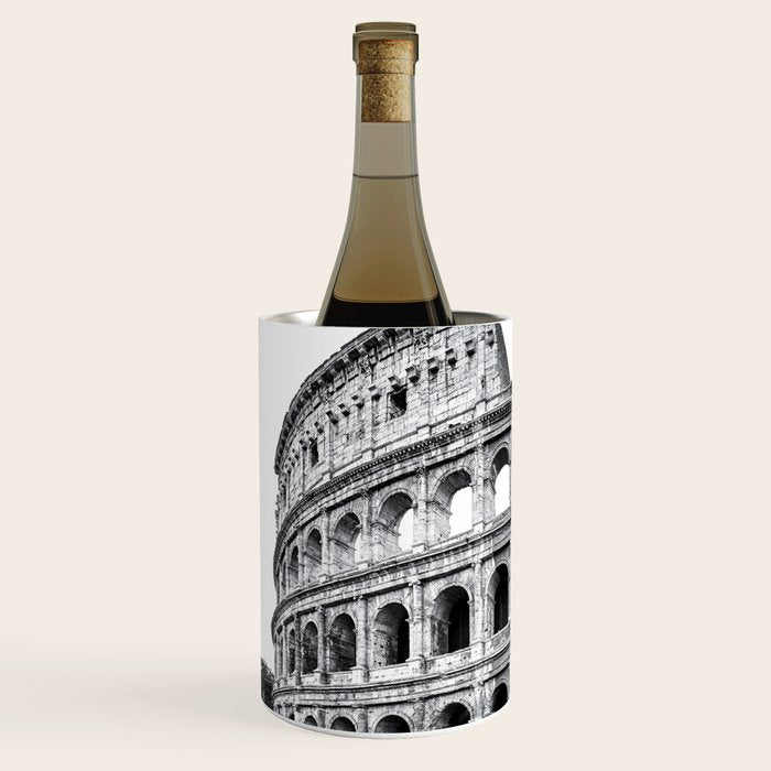 Colosseum Rome Black and White Wine Chiller Gallery Image 2