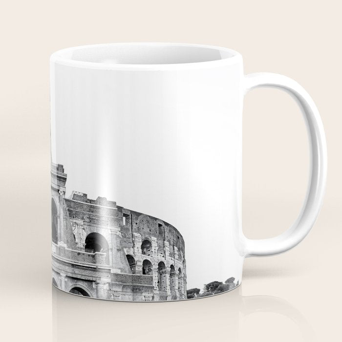 Colosseum Rome Black and White Coffee Mug Gallery Image 1