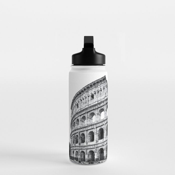 Colosseum Rome Black and White Water Bottle Gallery Image 3