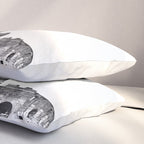 Colosseum Rome Black and White Pillow Sham Gallery Image 3