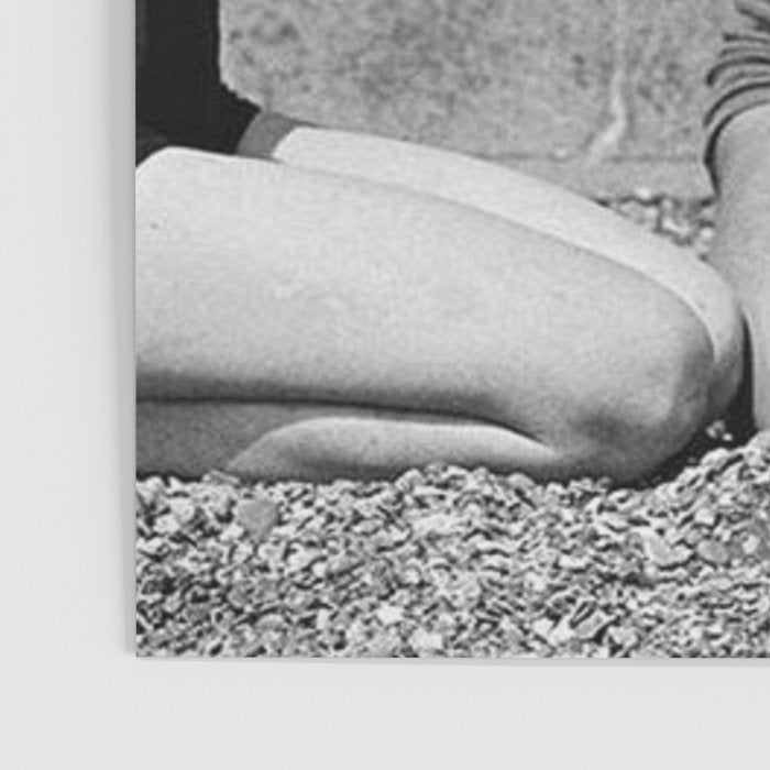 What the girls drink when the guys aren't looking - three girlfriends drinking at the beach black and white photograph Poster Gallery Image 3