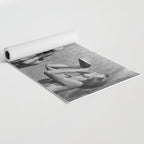 What the girls drink when the guys aren't looking - three girlfriends drinking at the beach black and white photograph Yoga Mat Gallery Image 2