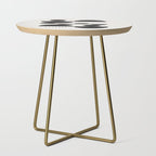 Black And White Bauhaus Abstract Side Table Gallery Image 1