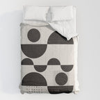 Black And White Bauhaus Abstract Comforter Gallery Image 6