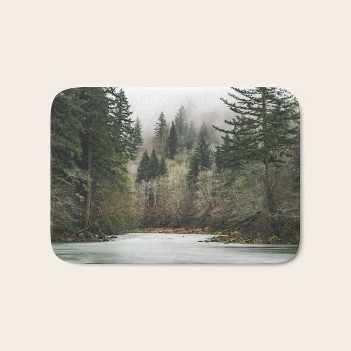 Pacific Northwest Forest River - 24/365 Bath Mat Gallery Image 1