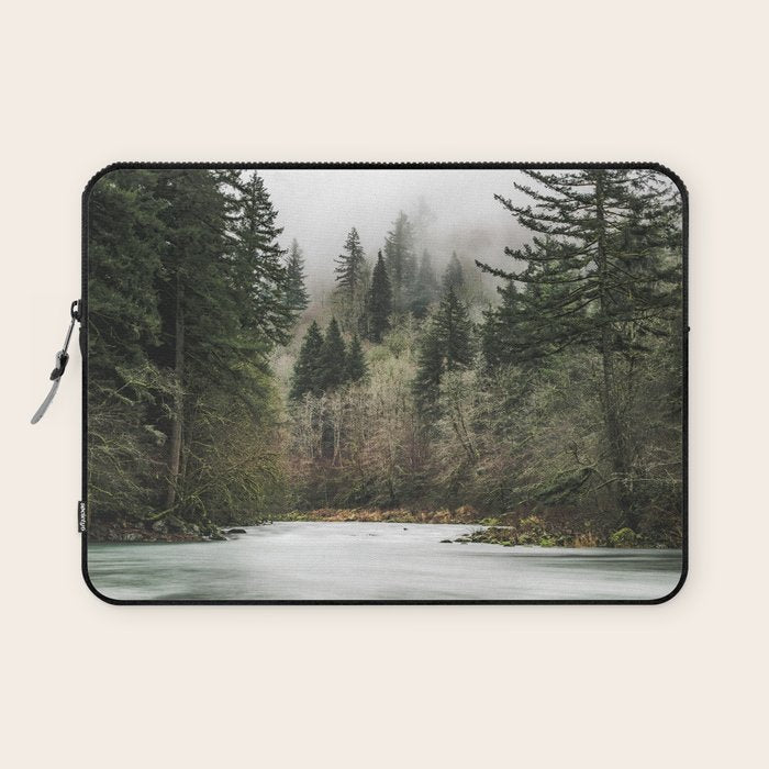 Pacific Northwest Forest River - 24/365 Laptop Sleeve Gallery Image 1