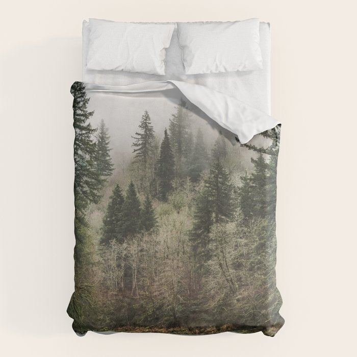 Pacific Northwest Forest River - 24/365 Duvet Cover Gallery Image 6