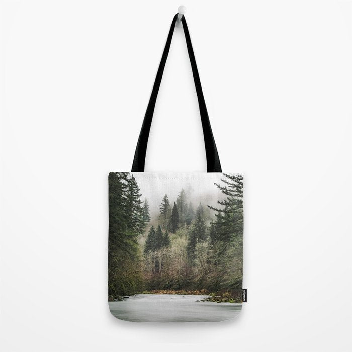 Pacific Northwest Forest River - 24/365 Tote Bag Gallery Image 2