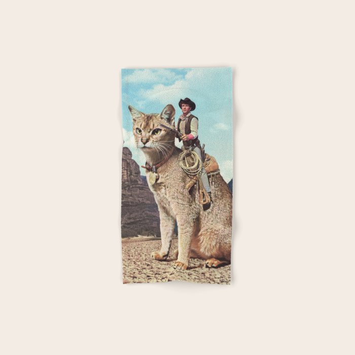 Cat Lone Ranger Bath Towel Gallery Image 1