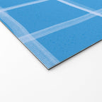 Abstract Tennis Net Pattern in Sky Blue Welcome Mat Gallery Image 2