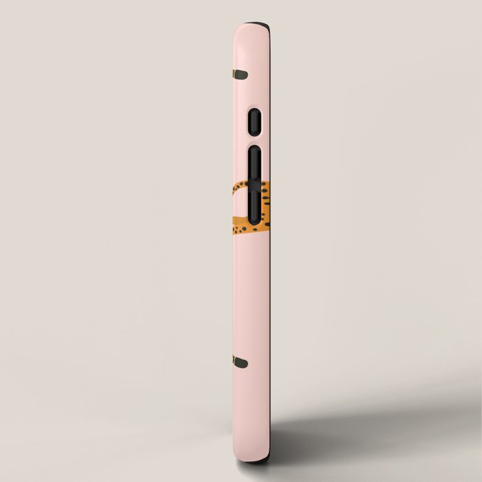Leopard jaguar pink memphis pattern iPhone Case Gallery Image 2