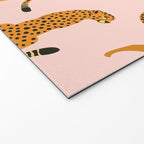 Leopard jaguar pink memphis pattern Welcome Mat Gallery Image 2