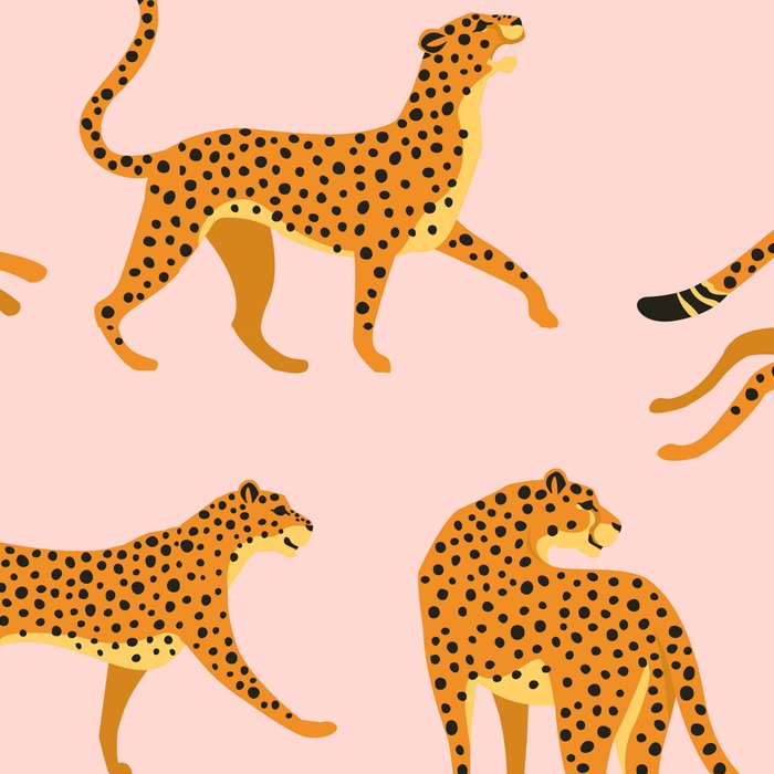 Leopard jaguar pink memphis pattern Coffee Mug Gallery Image 2