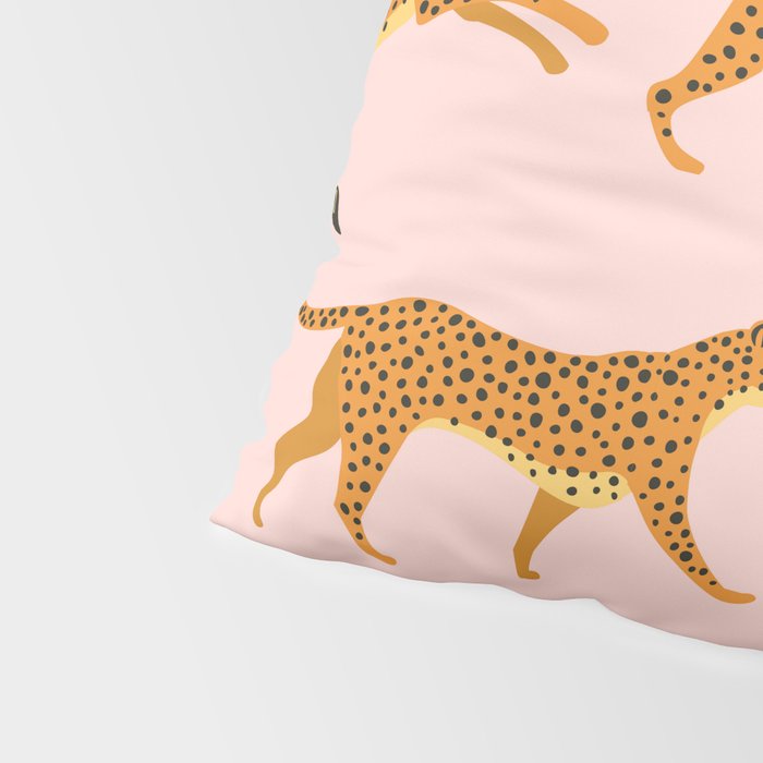 Leopard jaguar pink memphis pattern Pillow Sham Gallery Image 4