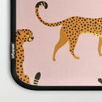 Leopard jaguar pink memphis pattern Laptop Sleeve Gallery Image 3