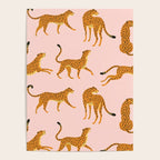 Leopard jaguar pink memphis pattern Poster Gallery Image 4