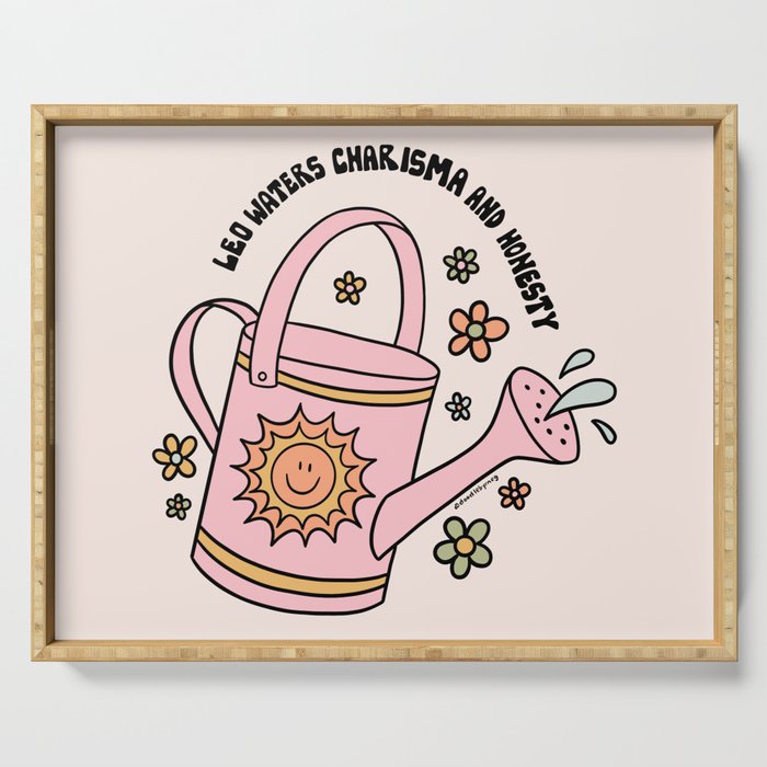Leo Watering Can Serving Tray Gallery Image 1