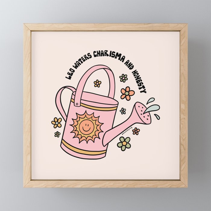 Leo Watering Can Mini Art Print Gallery Image 1