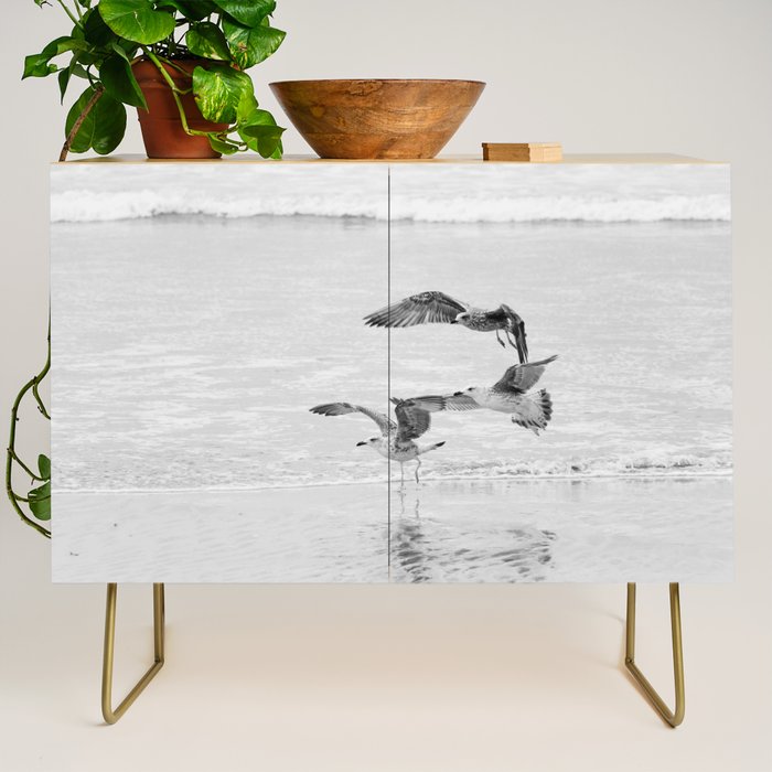 Seagulls Beach Ocean Credenza Gallery Image 1