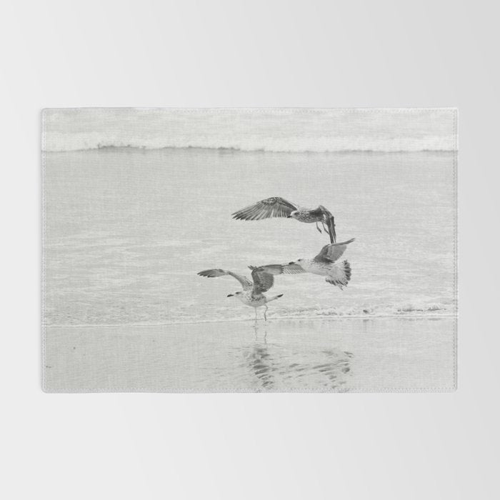 Seagulls Beach Ocean Rug Gallery Image 2