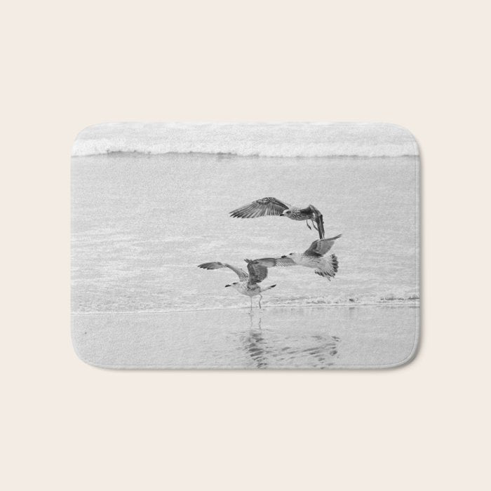 Seagulls Beach Ocean Bath Mat Gallery Image 1