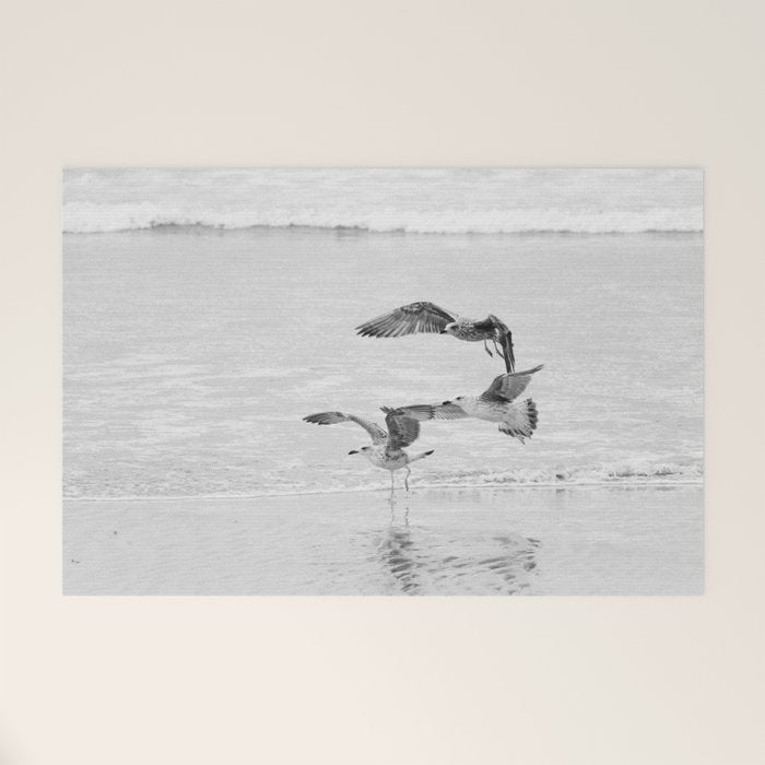 Seagulls Beach Ocean Welcome Mat Gallery Image 1