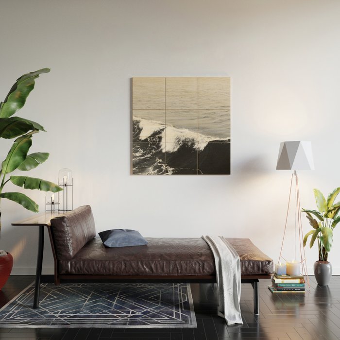 OCEAN WAVES Wood Wall Art Gallery Image 2