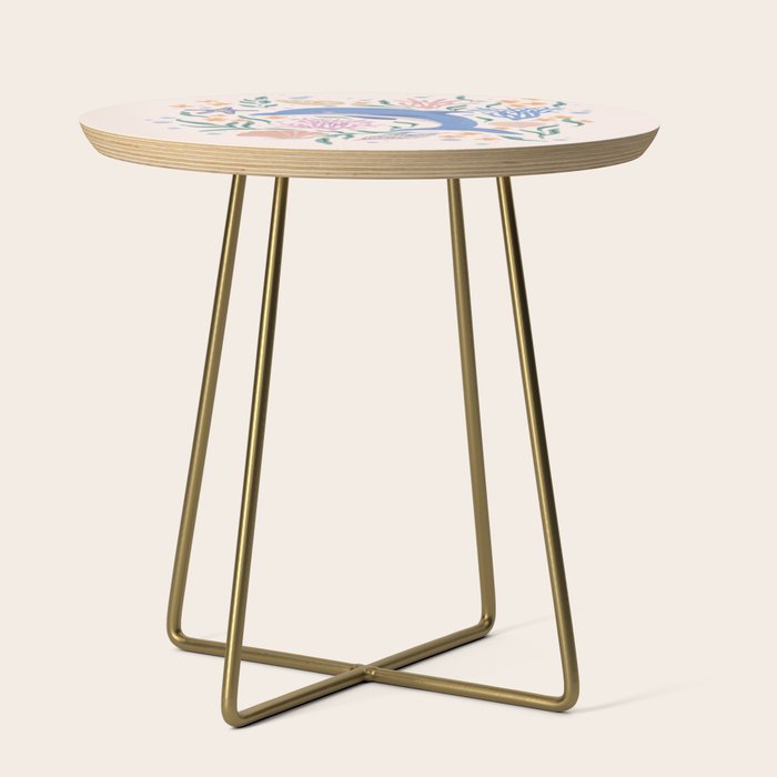 Playful Dolphin and Coral Reef Side Table Gallery Image 1