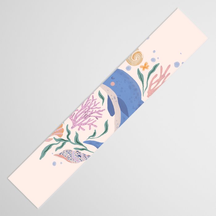 Playful Dolphin and Coral Reef Table Runner Gallery Image 3