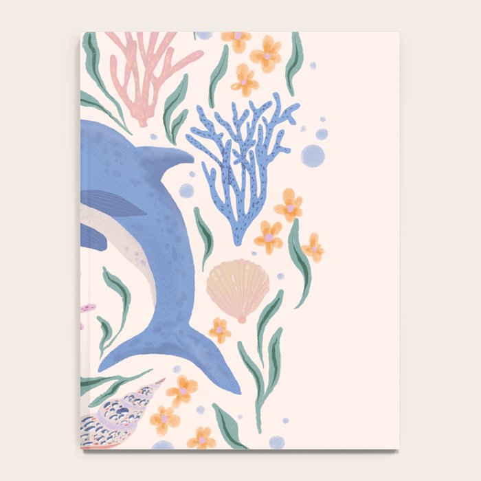 Playful Dolphin and Coral Reef Notebook Gallery Image 4