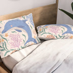 Playful Dolphin and Coral Reef Pillow Sham Gallery Image 2