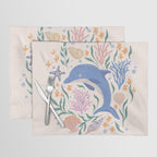 Playful Dolphin and Coral Reef Placemat Gallery Image 1