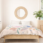 Playful Dolphin and Coral Reef Duvet Cover Gallery Image 3