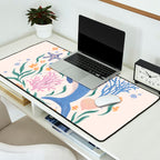Playful Dolphin and Coral Reef Desk Mat Gallery Image 2