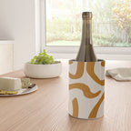 Retro Terra Scribbles - Abstract Mid Century Brush Wine Chiller Gallery Image 4