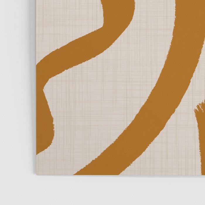 Retro Terra Scribbles - Abstract Mid Century Brush Poster Gallery Image 3