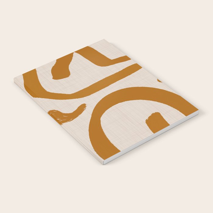 Retro Terra Scribbles - Abstract Mid Century Brush Notebook Gallery Image 1